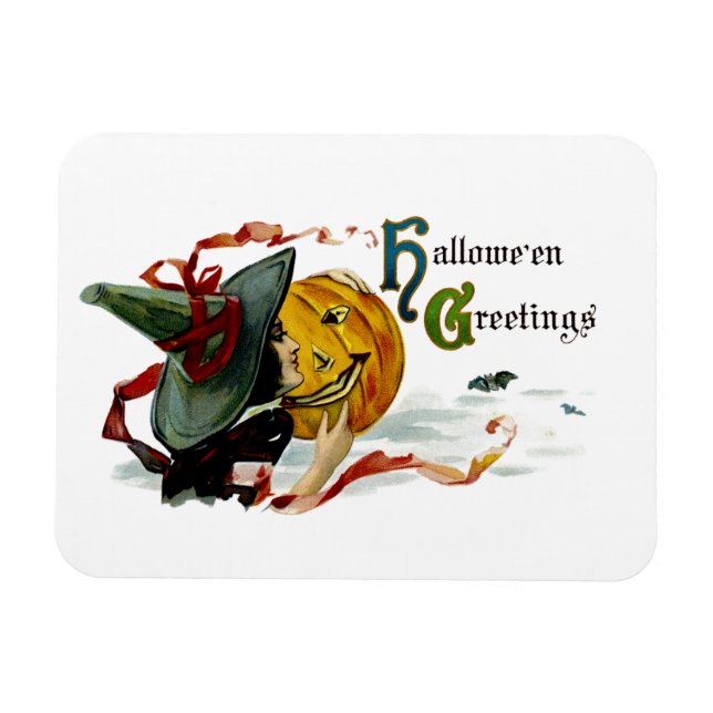 Halloween Hälsning Magnet (Horisontell)