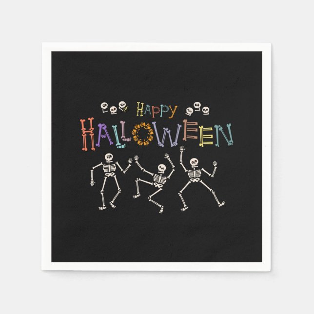 Halloween Hälsning Pappersservett (Framsidan)