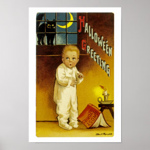 Halloween Hälsning Poster