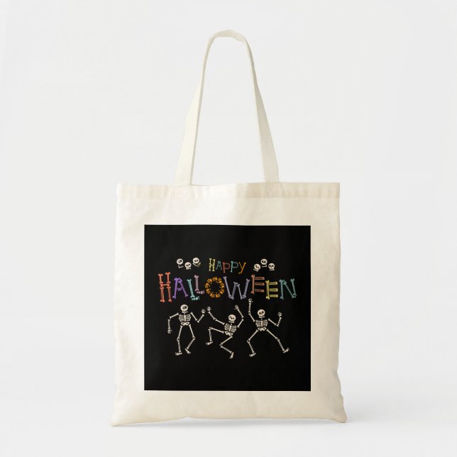 Halloween Hälsning Tygkasse (Framsidan)