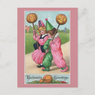 Halloween Hälsning! Vintage Vykort