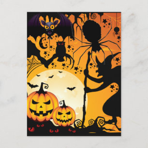 Halloween hälsning_ vykort