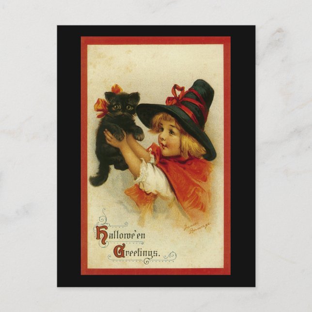 Halloween Hälsning Vykort (Framsida)