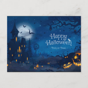 Halloween Hälsning Vykort