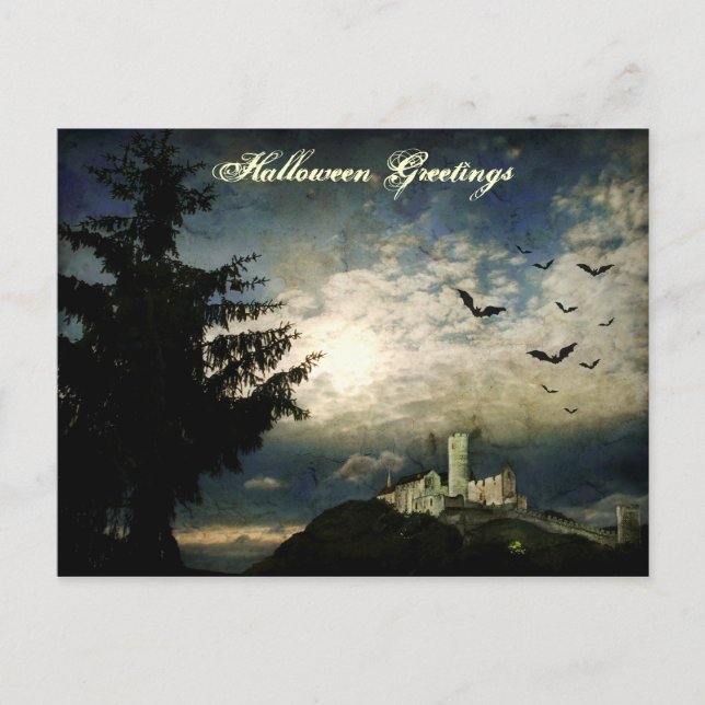 Halloween Hälsning vykort (Framsida)