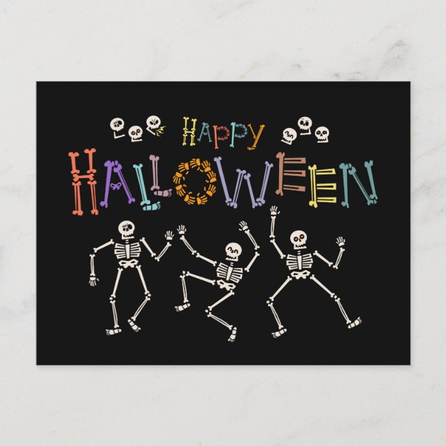 Halloween Hälsning Vykort (Framsida)