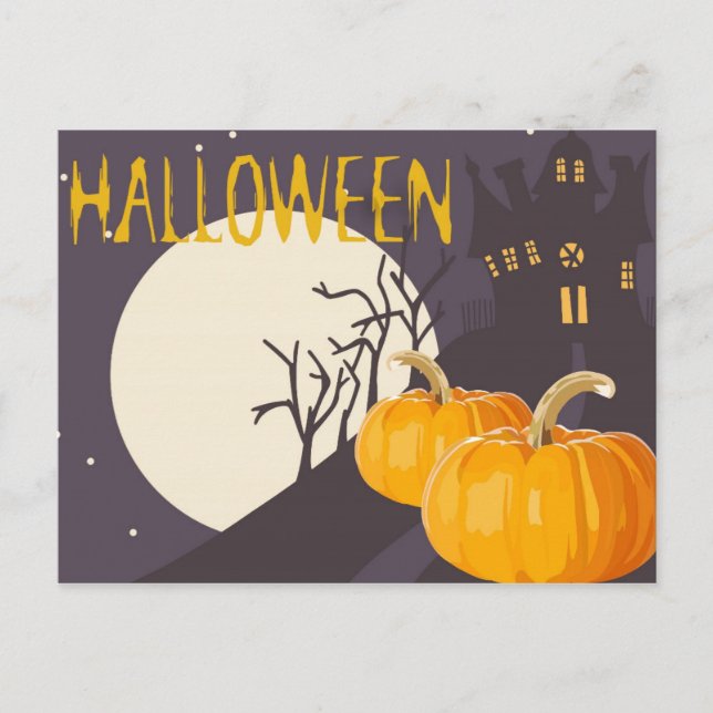 Halloween Hälsning vykort (Framsida)