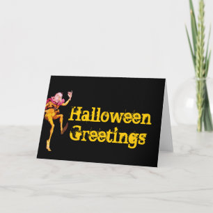 Halloween Hälsning Woodland Elf Card Kort