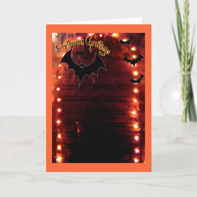 Halloween hälsningar kort (Framsida)