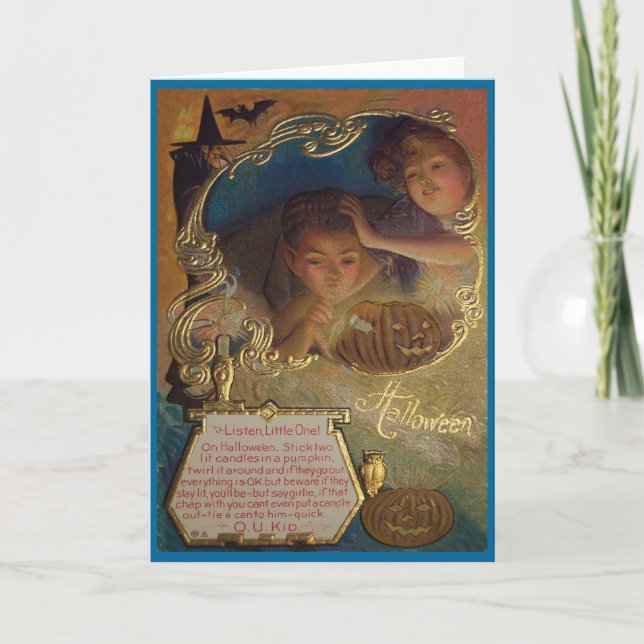 Halloween hälsningkort kort (Framsida)