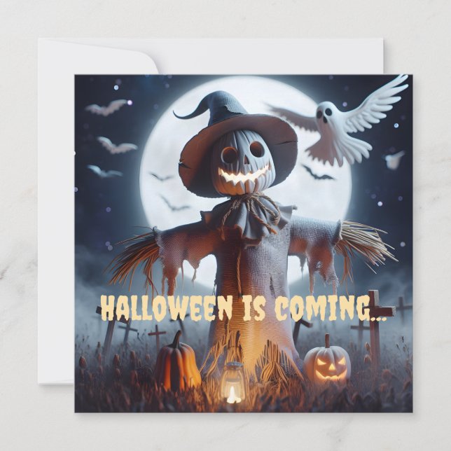 Halloween-hälsningskort (Framsida)