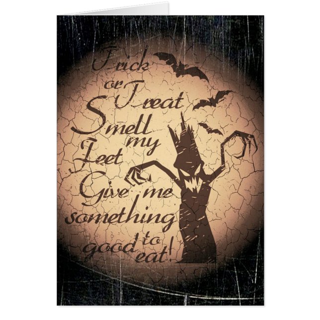 Halloween-hälsningskort Hälsningskort (Framsidan)