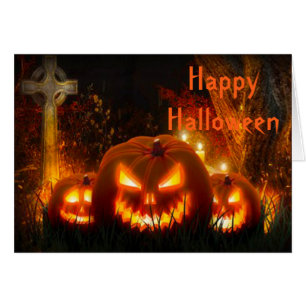 Halloween-hälsningskort/Jack-o-lantern Hälsningskort