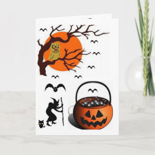 Halloween-hälsningskort Kort