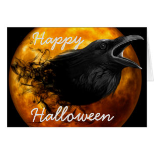 Halloween-hälsningskort/Kråka Hälsningskort