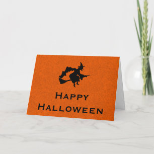 Halloween-hälsningskort med flygande beck kort