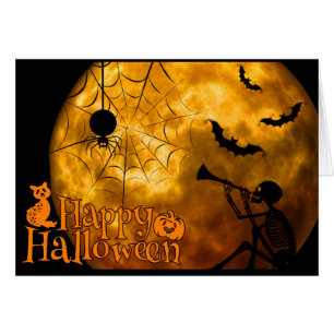 Halloween-hälsningskort/ordspråk Hälsningskort