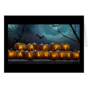 Halloween-hälsningskort/påfyllnadskort Hälsningskort