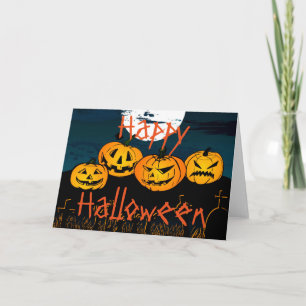 Halloween-hälsningskort/påfyllnadskort Kort