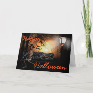 Halloween-hälsningskort/Skeleton Kort
