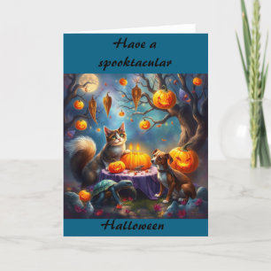 Halloween-hälsningskortecknare Halloween Tack Kort
