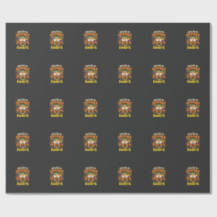 Halloween Hamster Driven Av Spöken Och Godis_1 Presentpapper