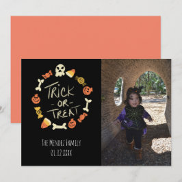 Halloween Hand Lettering Krita Fotokort Julkort