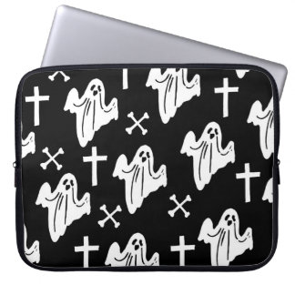 Halloween Hand plockade Mönster-bakgrund Laptop Fodral