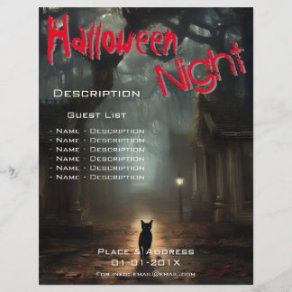 Halloween-händelsebefordringar Reklamblad