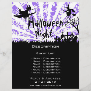 Halloween-händelsebefordringar Reklamblad