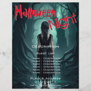 Halloween-händelsebefordringar Reklamblad