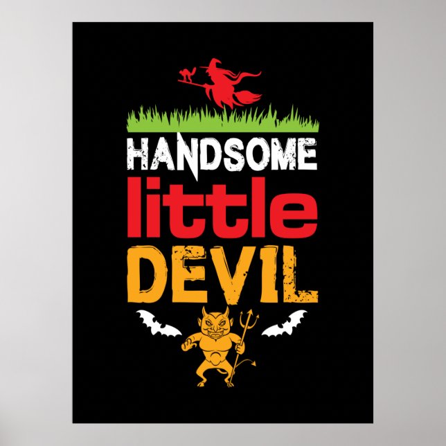 Halloween Handsome Little Birthday Poster (Framsidan)