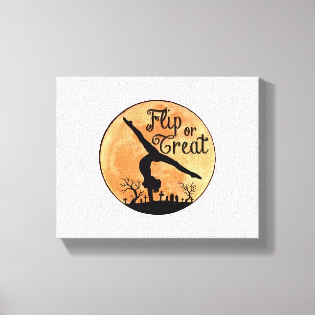 Halloween Handstand Canvastryck (Framsida)
