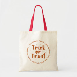 Halloween-handväska för trick or treat tygkasse