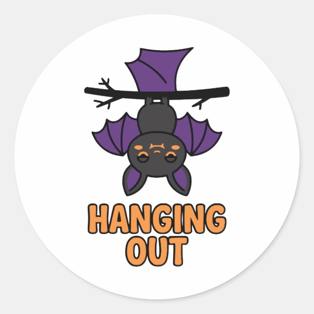 Halloween Hängande runt Klistermärke (Framsida)