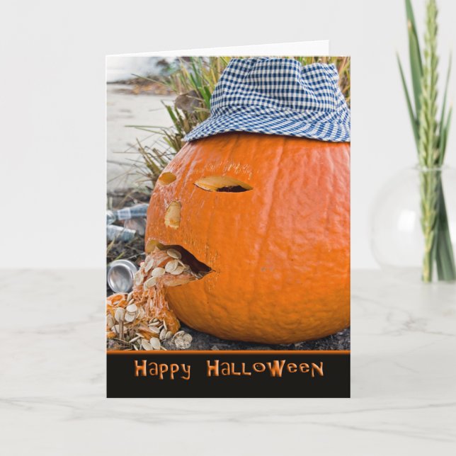 Halloween Hangover Kort (Framsida)