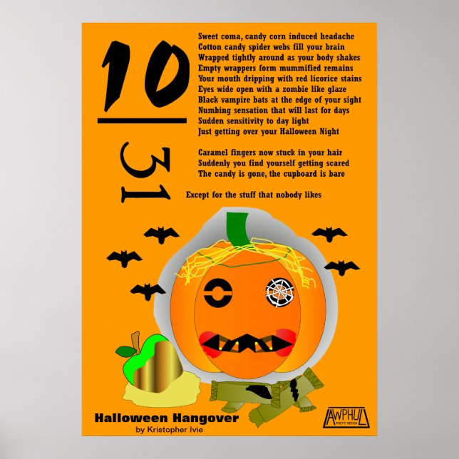 Halloween Hangover Poster (Framsidan)