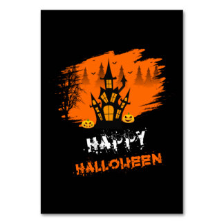 Halloween Happy Halloween Birthday Bordsnummer