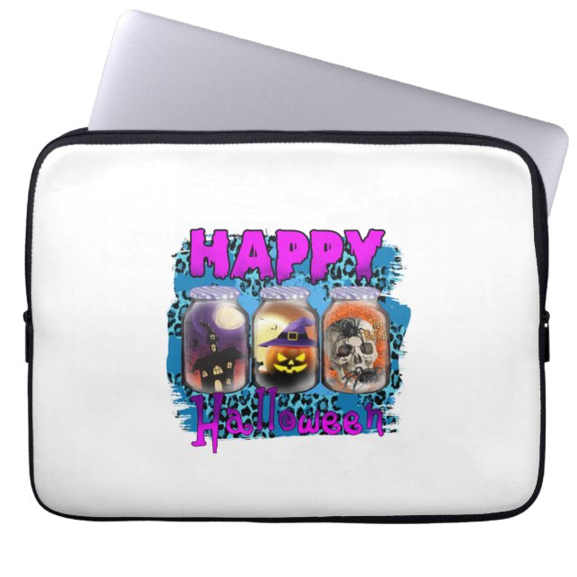 Halloween Happy halloween Birthday Laptop Fodral (Framsidan)