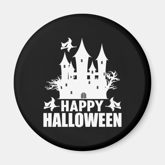 Halloween Happy halloween Birthday Magnet (Framsidan)