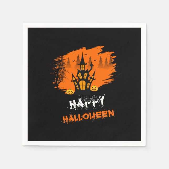 Halloween Happy halloween Birthday Pappersservett (Framsidan)