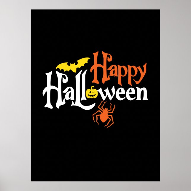 Halloween Happy halloween Birthday Poster (Framsidan)