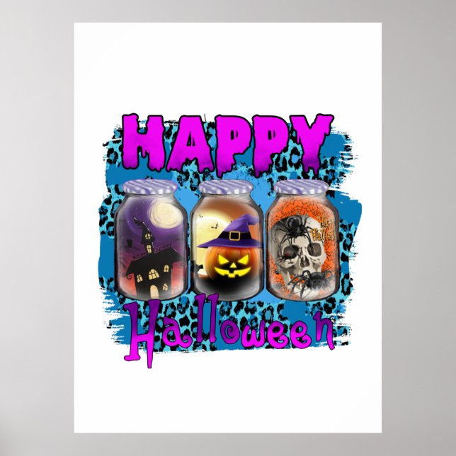 Halloween Happy halloween Birthday Poster (Framsidan)