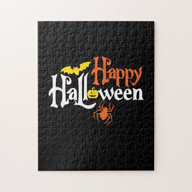 Halloween Happy halloween Birthday Pussel (Vertikal)