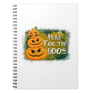 Halloween här för Boos-födelsedagen Anteckningsbok