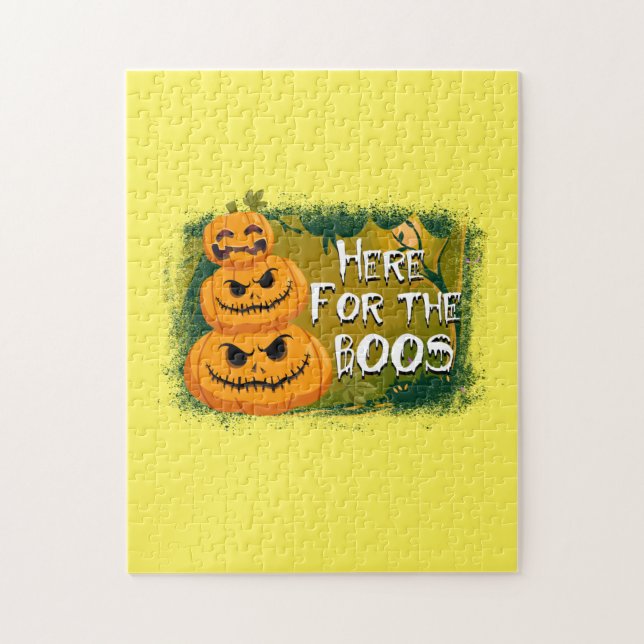 Halloween här för Boos-födelsedagen Pussel (Vertikal)