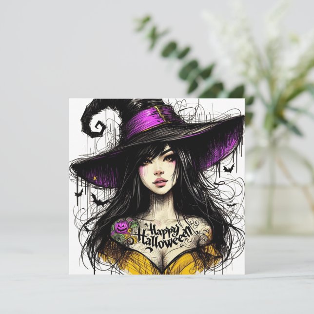 Halloween har precis blivit mer häxigt med 'Glad H Julkort (Stående Fram)