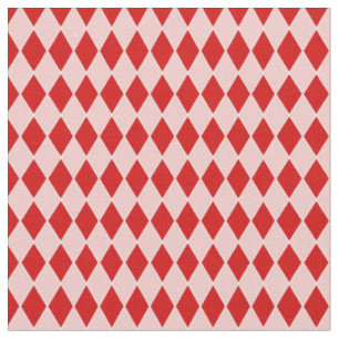 halloween harlequin rosa Red jester Tyg