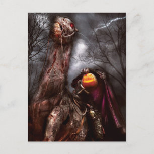 Halloween - Hårlös hästen Vykort