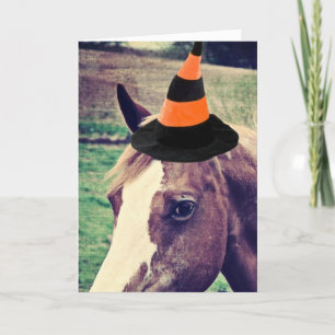 Halloween häst kort